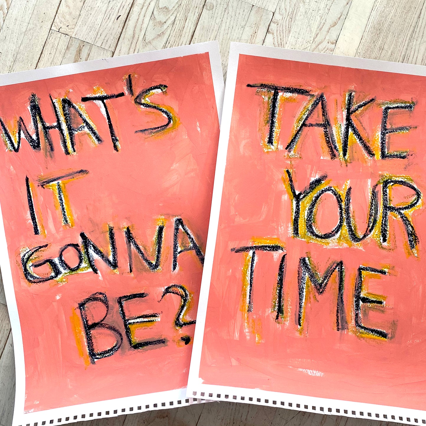 Your Word of the Year, Original Custom Painting - Tania Bisaz