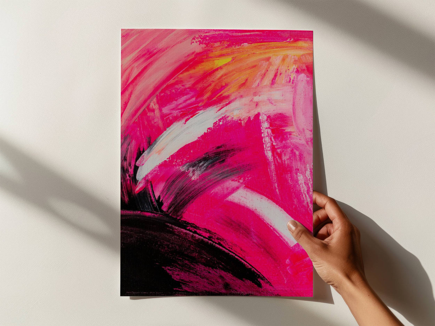 Pink Abstract Poster Print