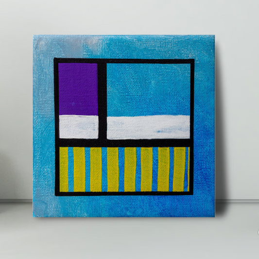 Original Abstract Painting, 15 x 15 cm