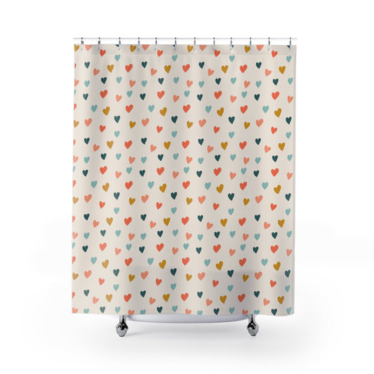 Heart Art Shower Curtain
