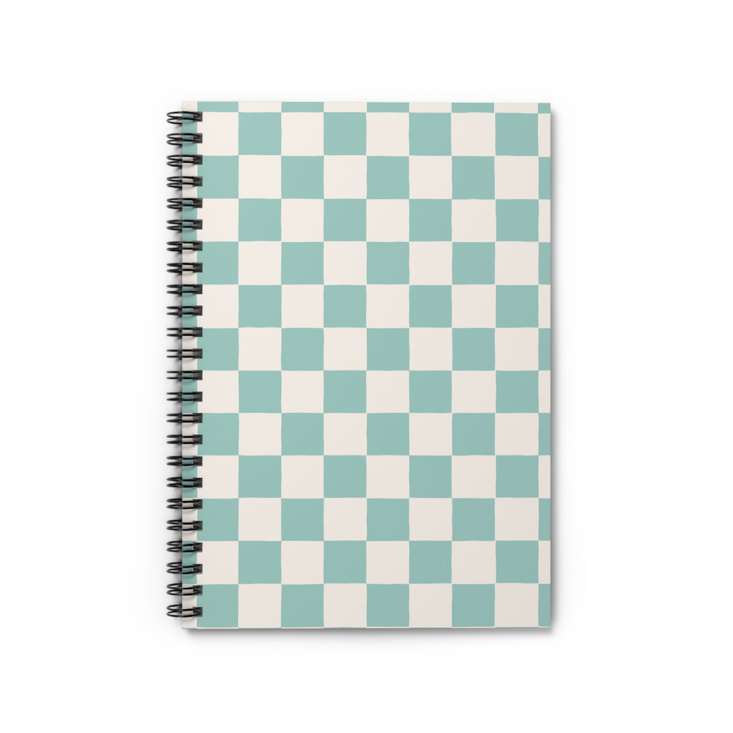 Spiral Notebook - Ruled Line, Pastel Checks