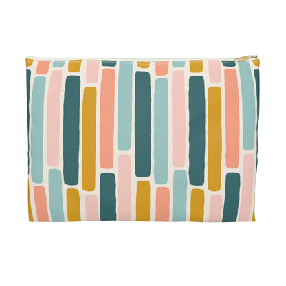 Accessory Pouch, Watercolour Stripes