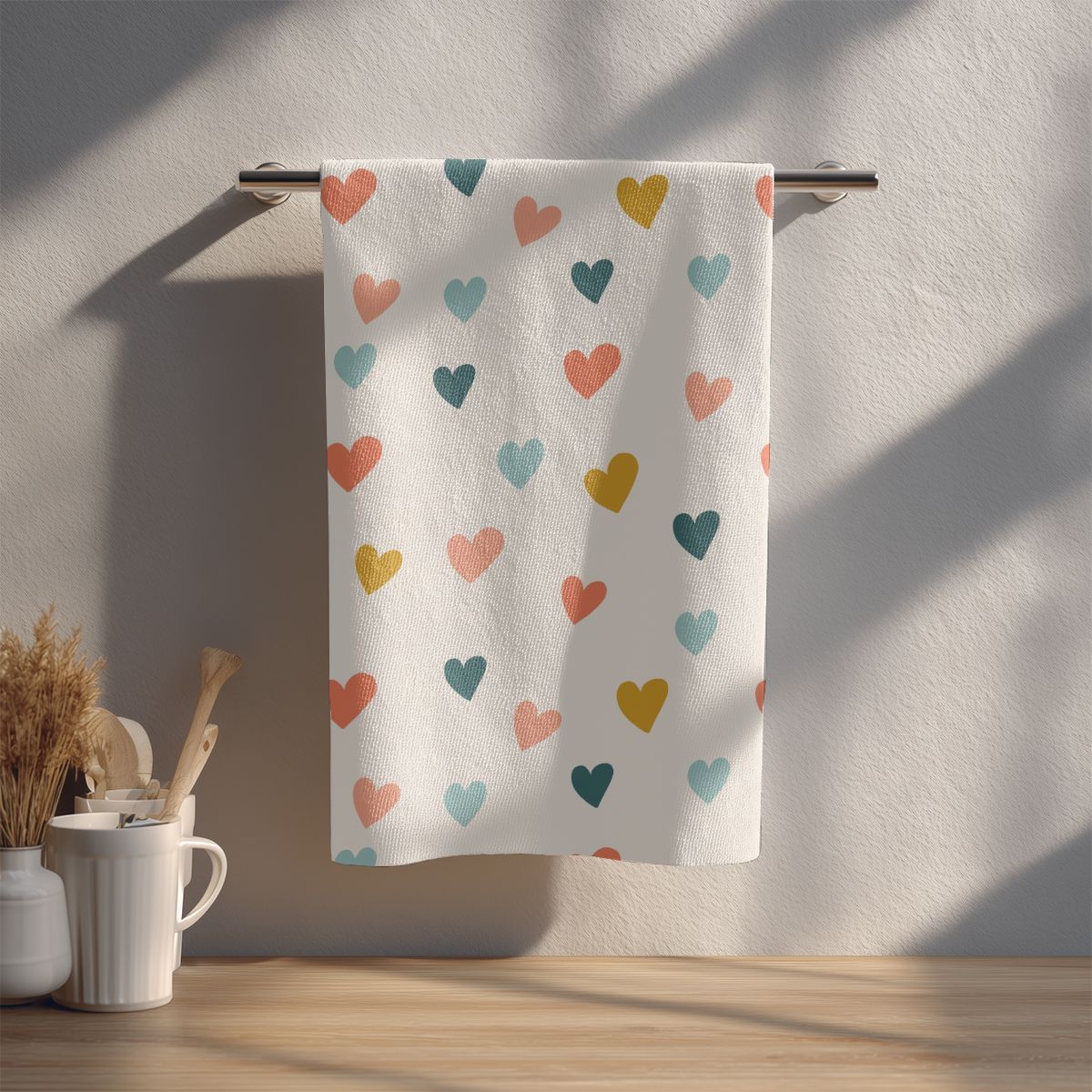 Hearts – Art Tea Towel