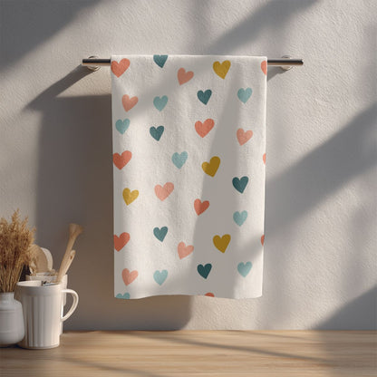 Hearts – Art Tea Towel
