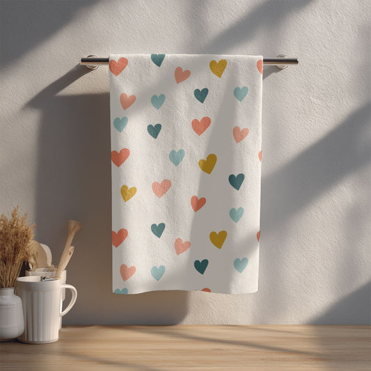 Hearts – Art Tea Towel
