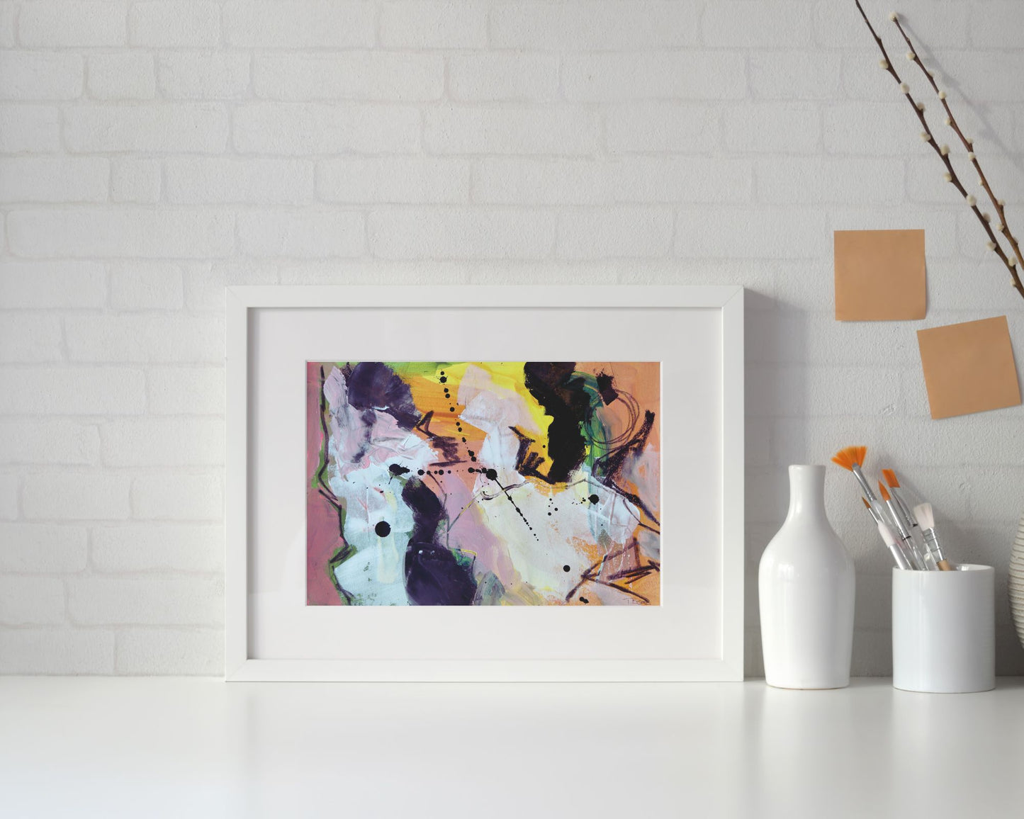 Momentum – A4 Original Painting (Mixed Media on Paper)