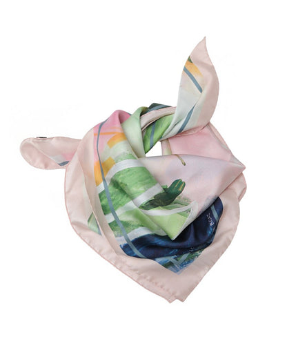 Flower Garden – Silk Foulard by Tania Bisaz × Prima Ballerina - Tania Bisaz