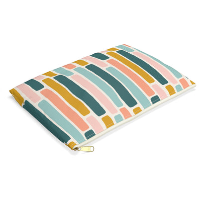 Accessory Pouch, Watercolour Stripes