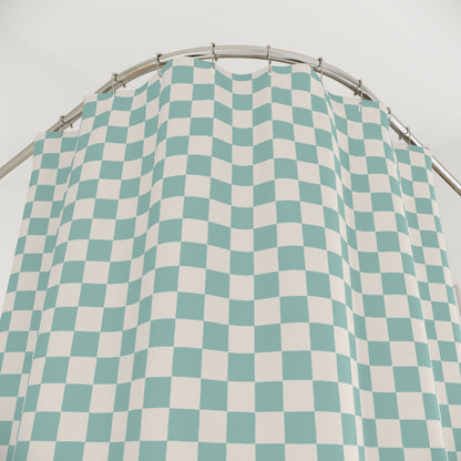 Checkerboard Shower Curtain