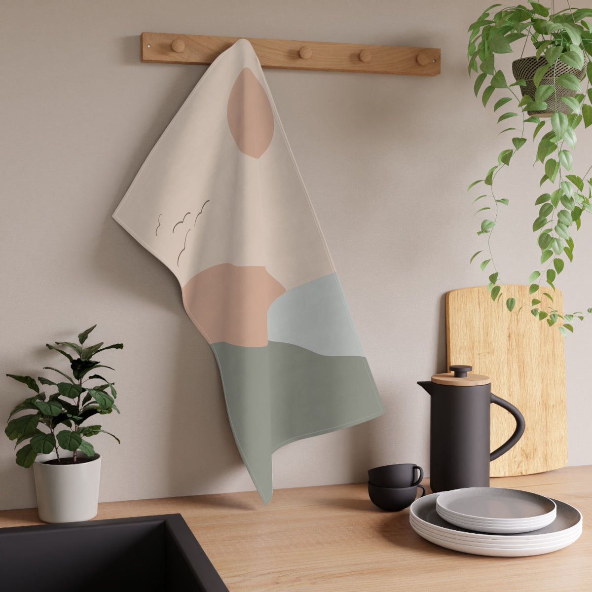 Tea Towel, The Birds And The Sea - Tania Bisaz