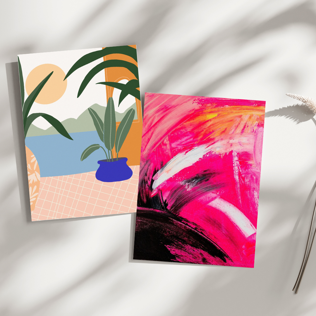 Set of 10 Postcards – Pink Noise