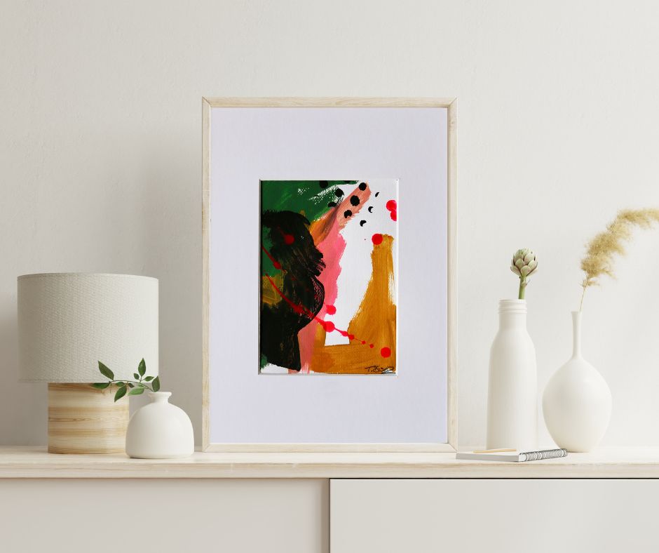 Golden Hour – Original Mixed Media Painting (A5)