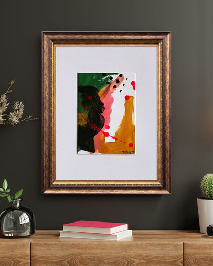 Golden Hour – Original Mixed Media Painting (A5)