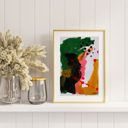 Golden Hour – Original Mixed Media Painting (A5)