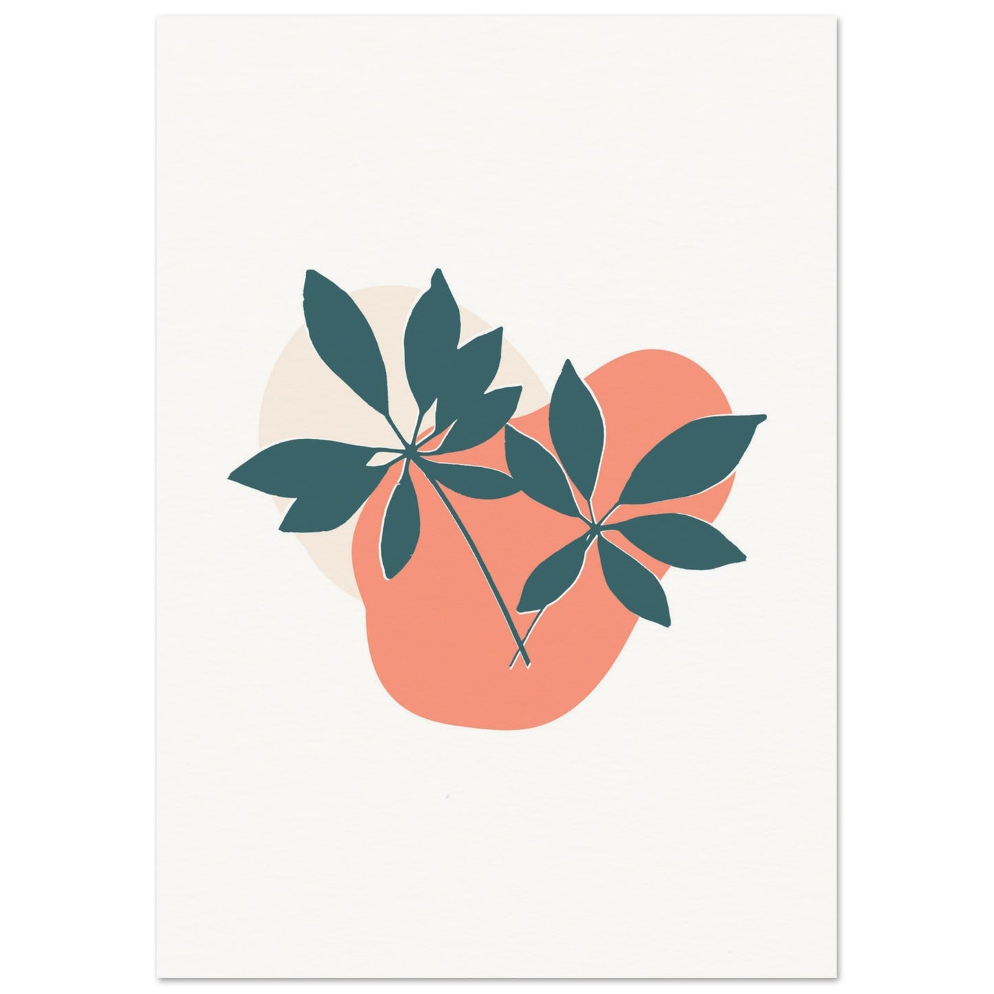 Museum-Quality Matte Paper Poster, Leaves #02