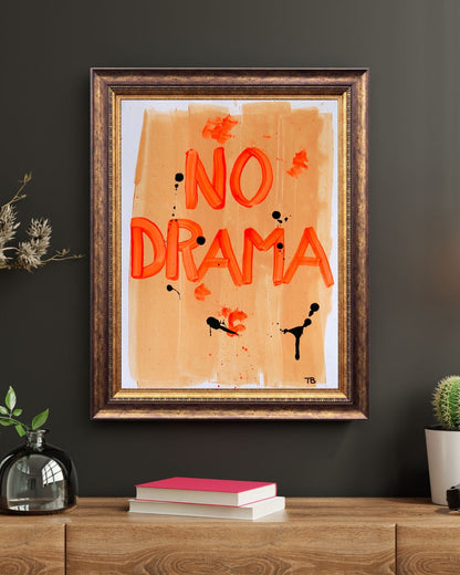 No Drama – A4 Original Painting