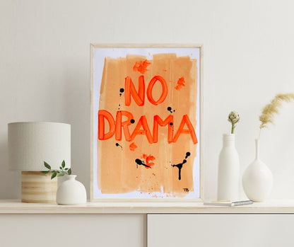 No Drama – A4 Original Painting