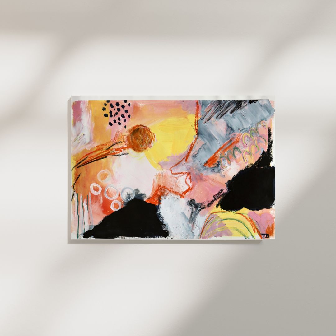 Soft Collision – A4 Original Painting