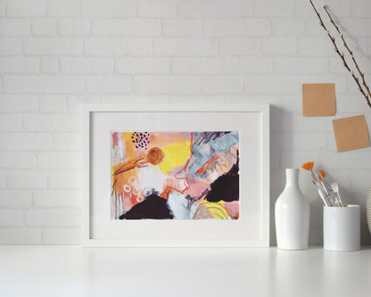 Soft Collision – A4 Original Painting