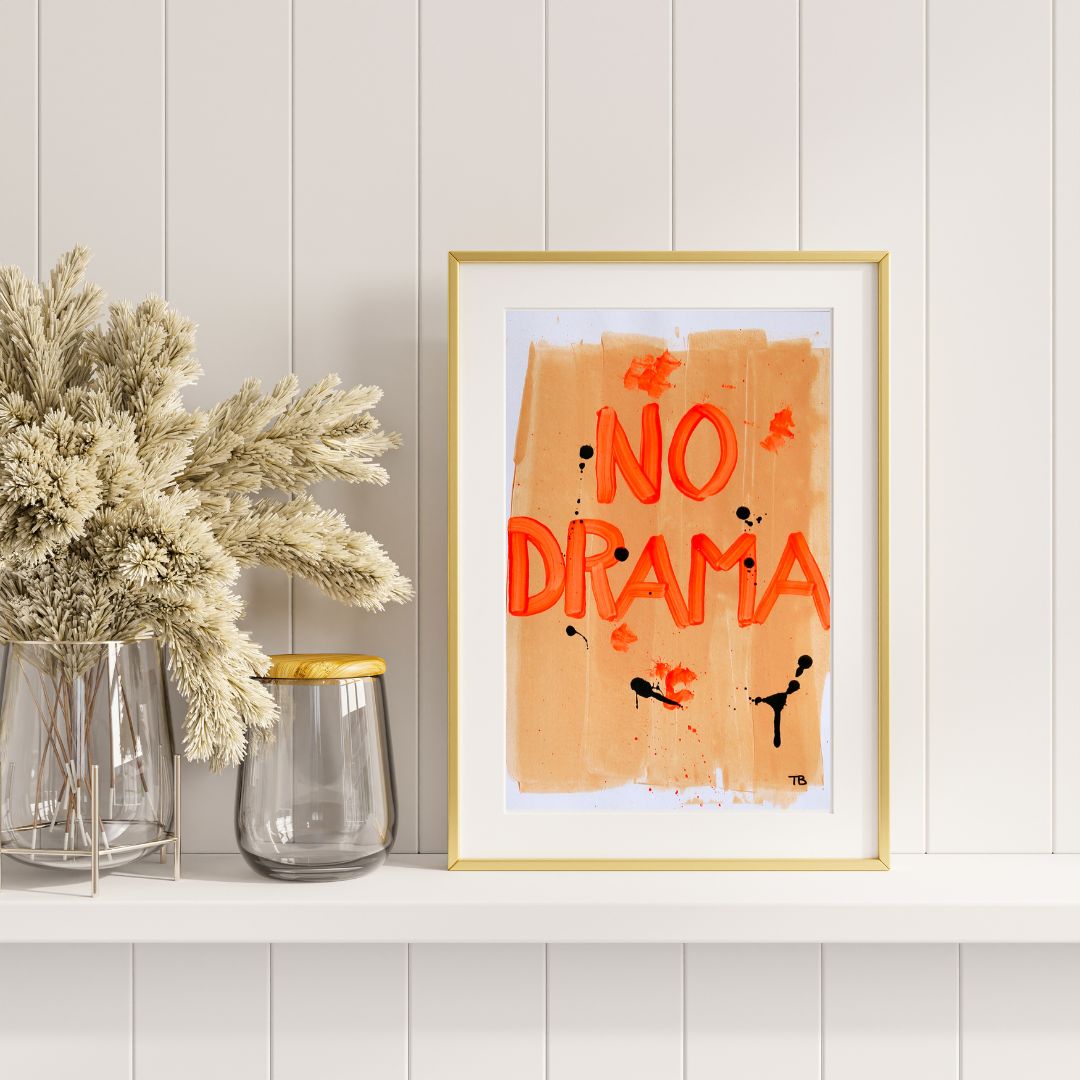 No Drama – A4 Original Painting