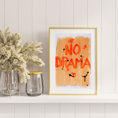 No Drama – A4 Original Painting
