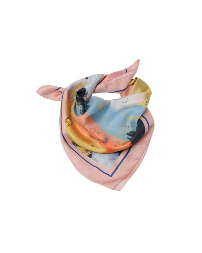 Love – Silk Foulard by Tania Bisaz × Prima Ballerina - Tania Bisaz