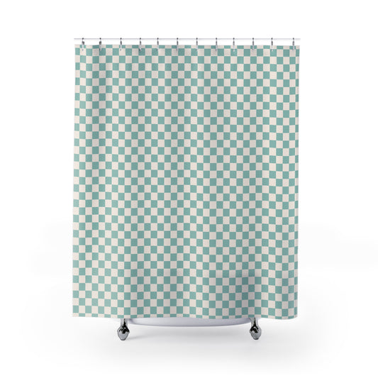 Checkerboard Shower Curtain