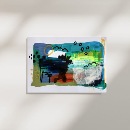 Blue Horizon – A4 Original Painting