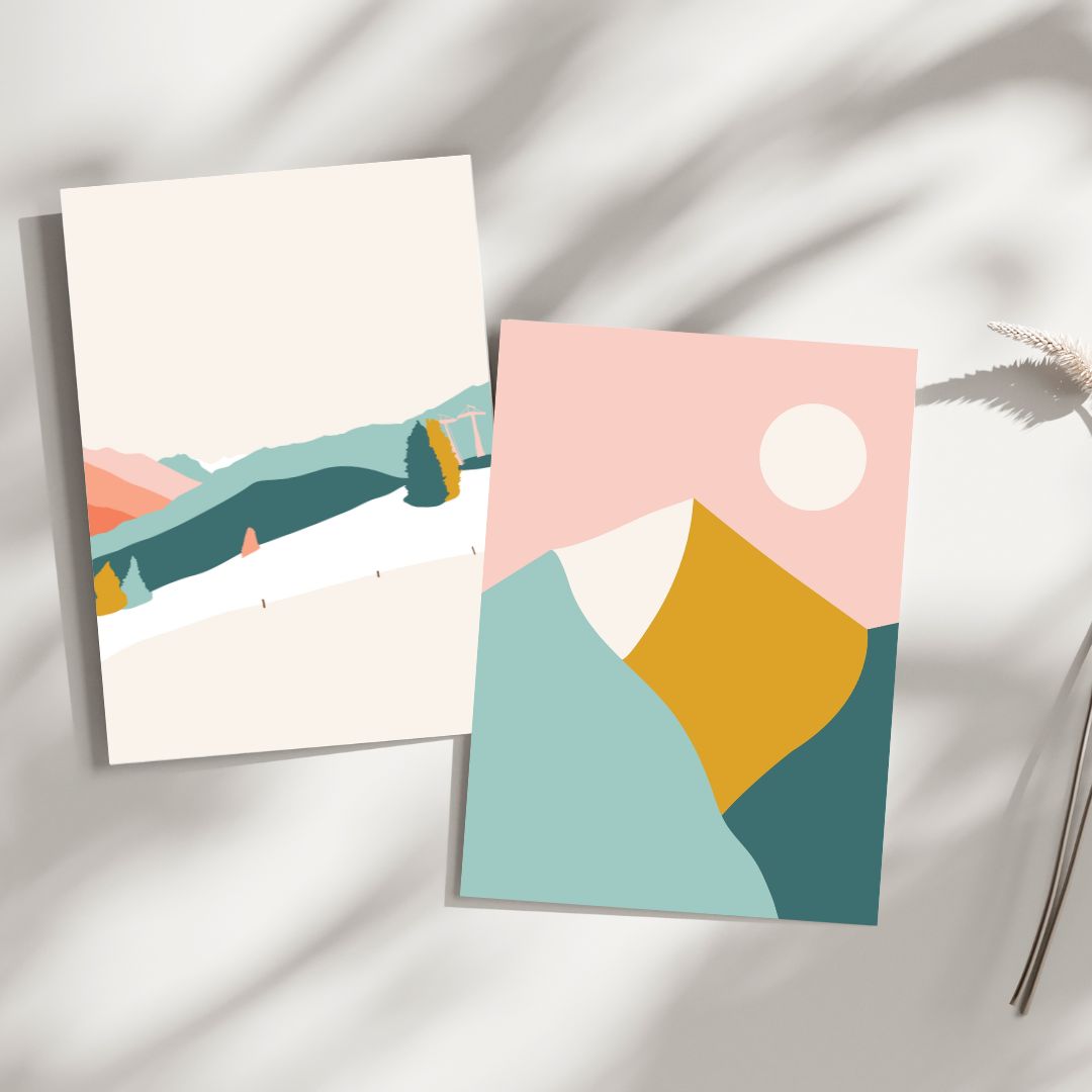 Set of 10 Postcards, Engiadina - Tania Bisaz