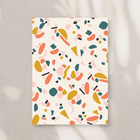 Set of 10 Postcards, Terrazzo