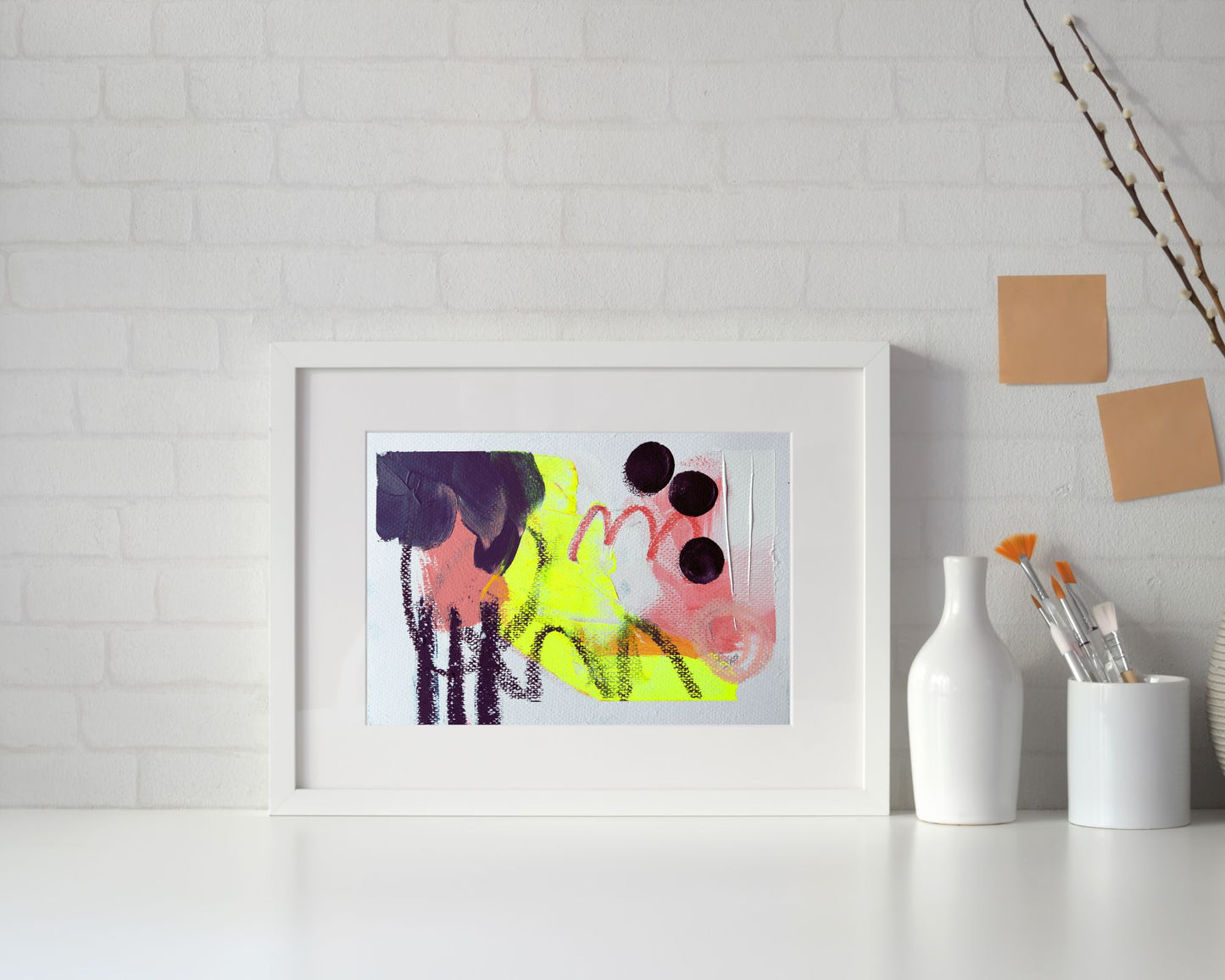 Signals – Series of A5 Original Paintings (Mixed Media on Paper)