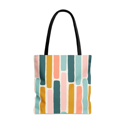 Tote Bag, Watercolor Stripes