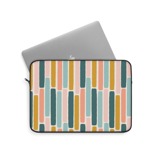Laptop Sleeve, Watercolour Stripes