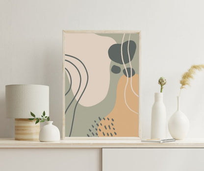 Abstract Shapes, Digital Art Print