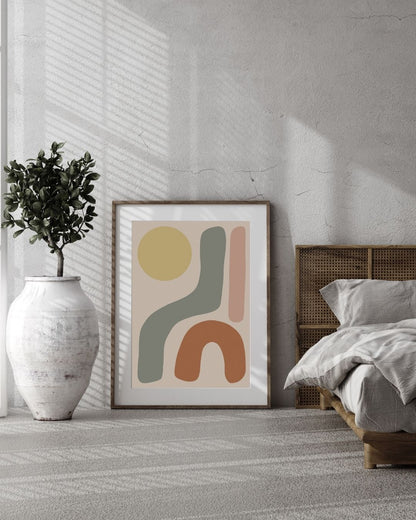 Abstract Bold Shapes, Digital Art Print - Tania Bisaz