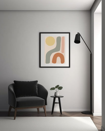 Abstract Bold Shapes, Digital Art Print - Tania Bisaz