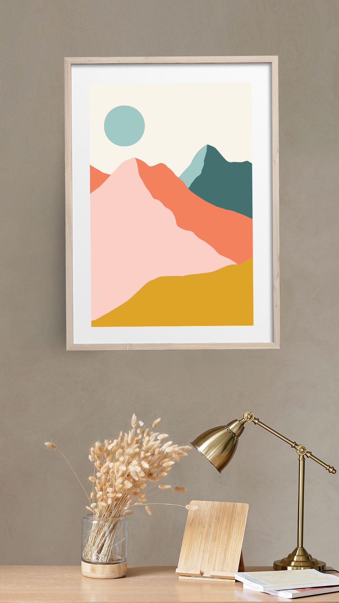 Minimal Mountains, Digital Art Print
