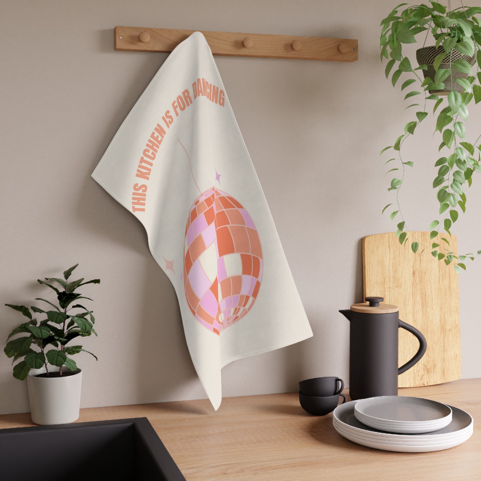 Disco Kitchen – Art Tea Towel - Tania Bisaz