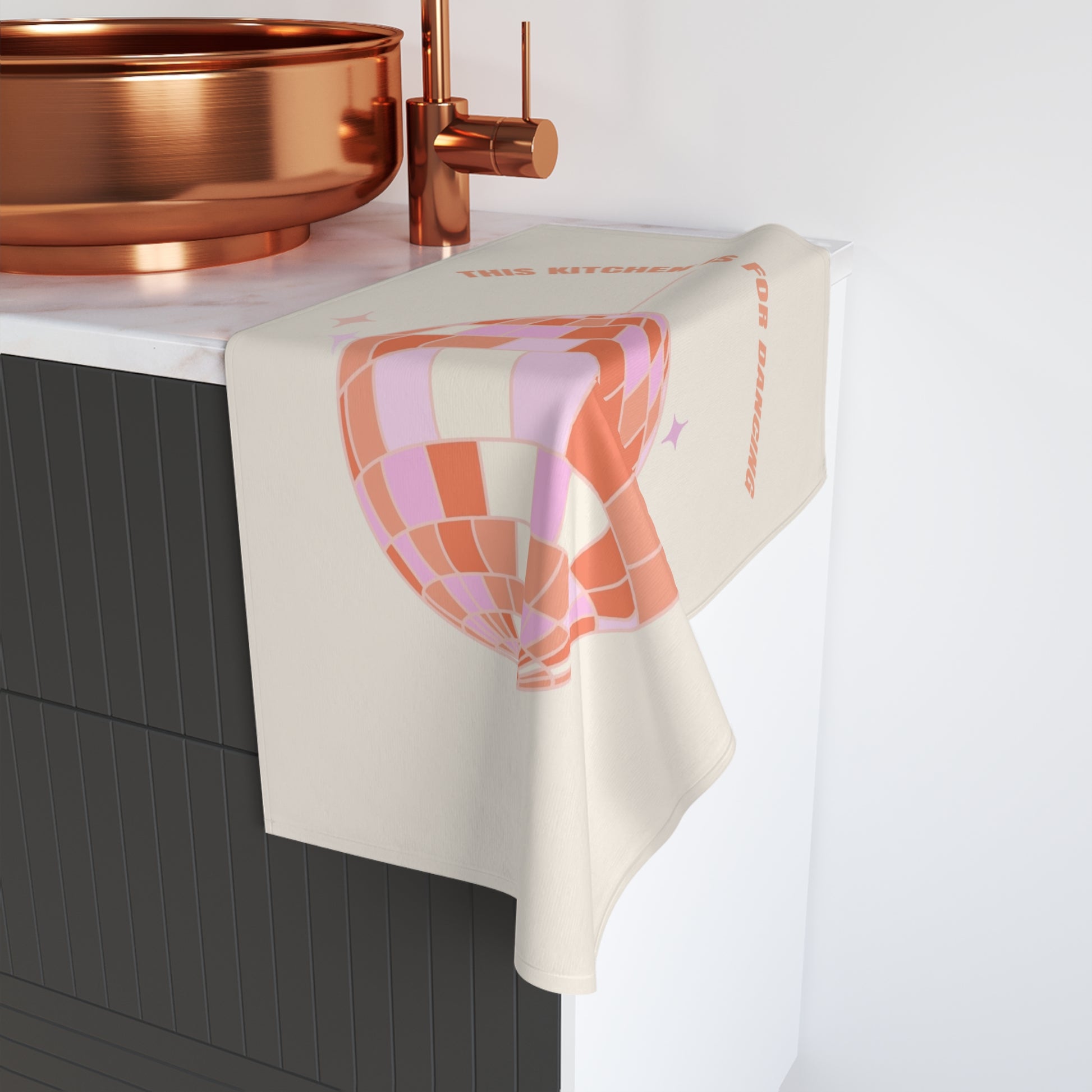 Disco Kitchen – Art Tea Towel - Tania Bisaz
