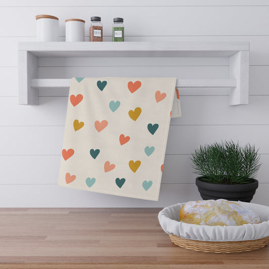 Hearts – Art Tea Towel - Tania Bisaz