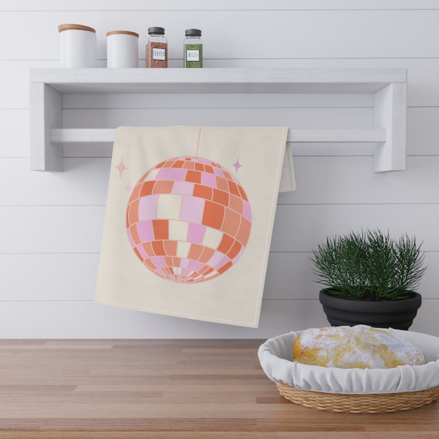 Disco Kitchen – Art Tea Towel - Tania Bisaz