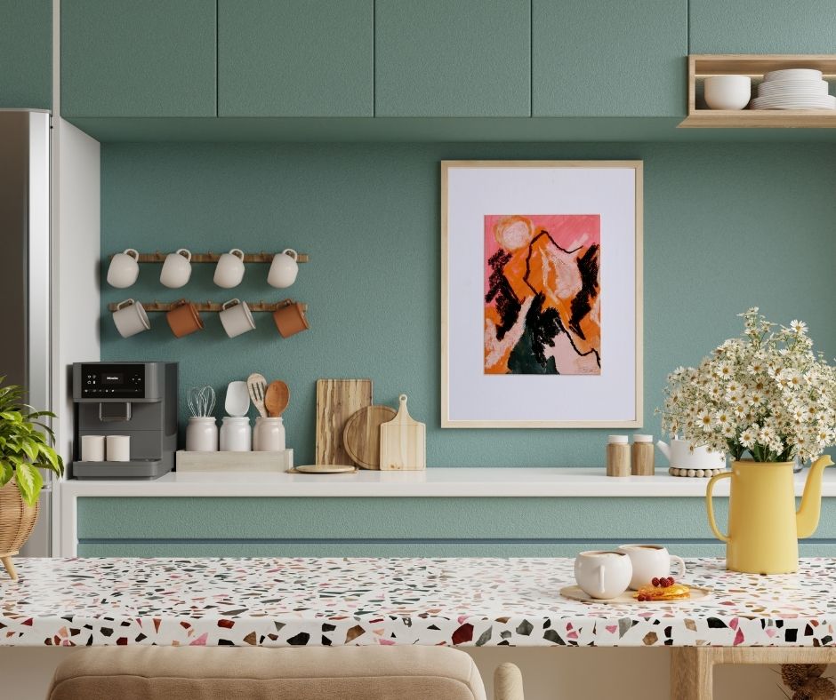 Pink Peaks – A5 Original Painting (Acrylic & Oil Pastel on Paper)