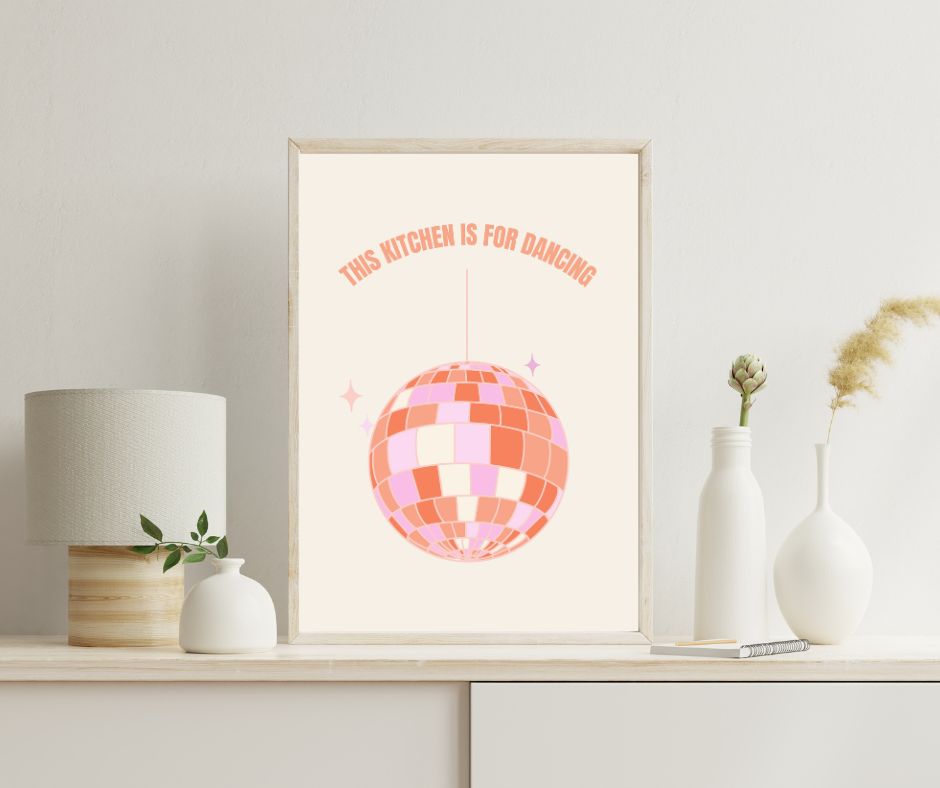 This Kitchen Is For Dancing, Digital Art Print - Tania Bisaz