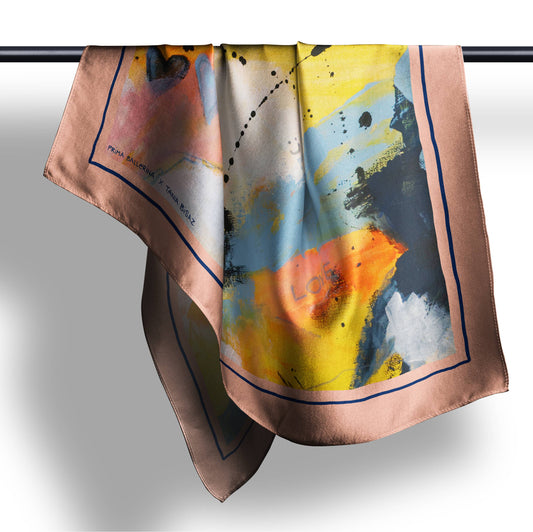 Love – Silk Foulard by Tania Bisaz × Prima Ballerina