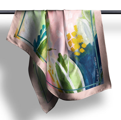 Flower Garden – Silk Foulard by Tania Bisaz × Prima Ballerina