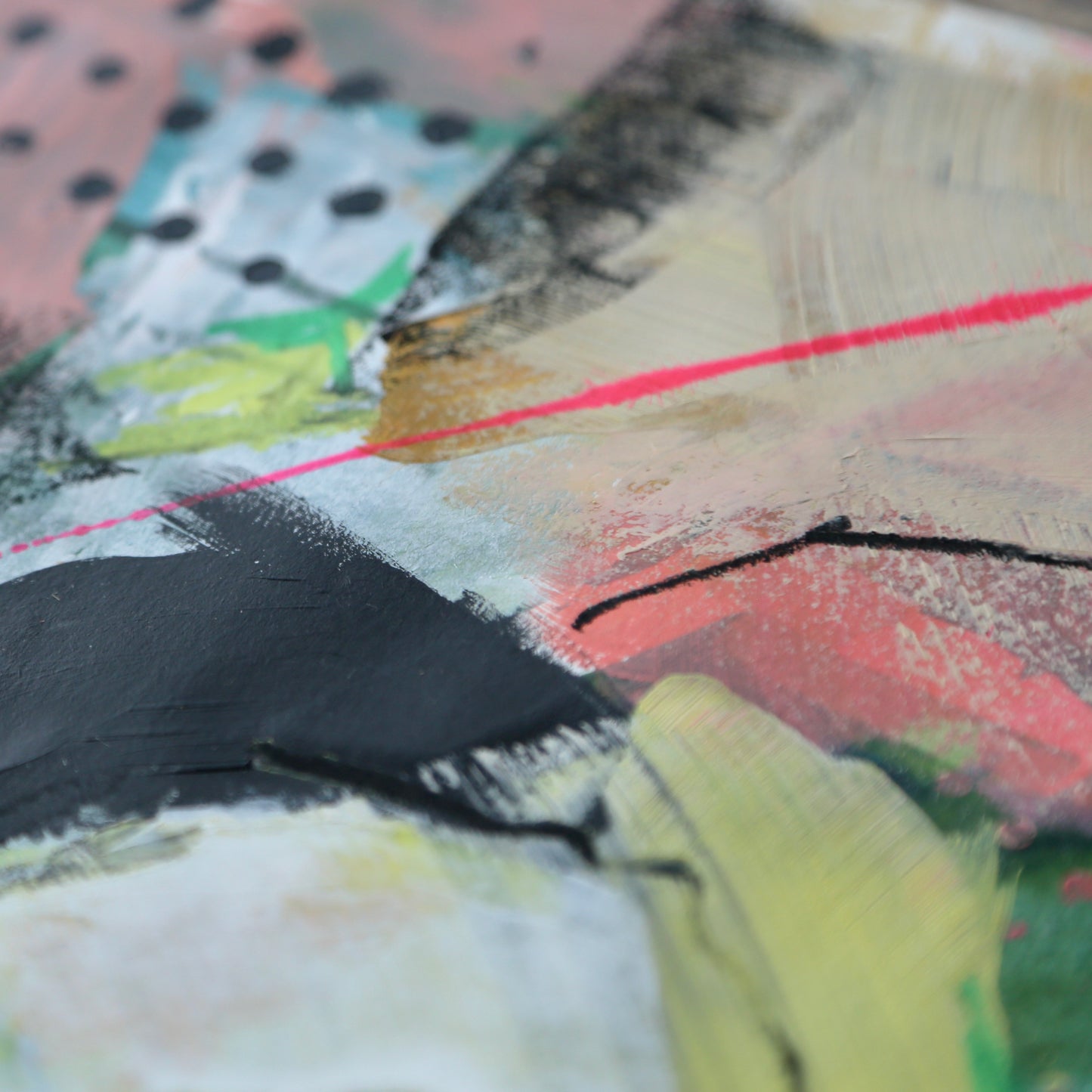 Electric Daydream – A4 Original Painting (Mixed Media on Paper)