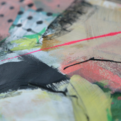 Electric Daydream – A4 Original Painting (Mixed Media on Paper)