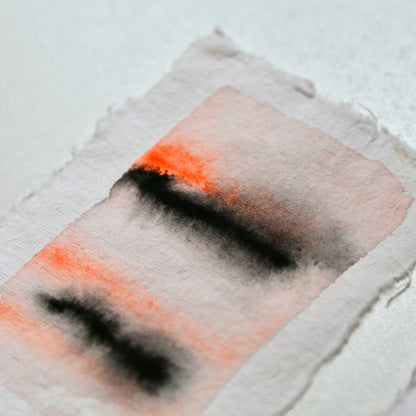 Neon Silence – Set of 3 Mini Paintings (Acrylic Ink on Japan Paper)