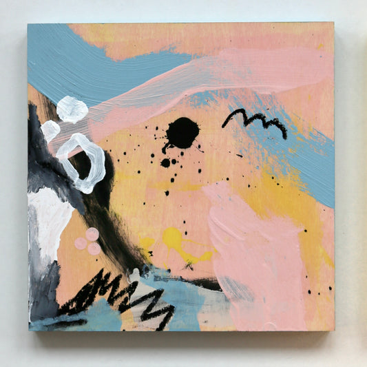 Stay Awhile – Original Abstract Paintings on Wood