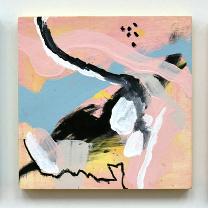 Stay Awhile – Original Abstract Paintings on Wood